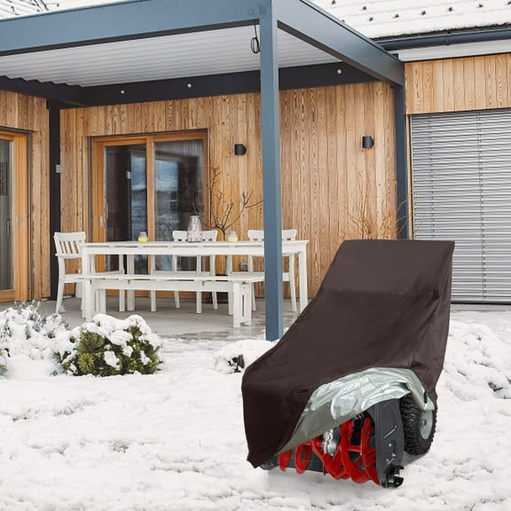 Thsue Snow Blower Cover - Universal Fit Snow Thrower Cover with Drawstring & Windproof Buckles, Waterproof Snowblower Cover