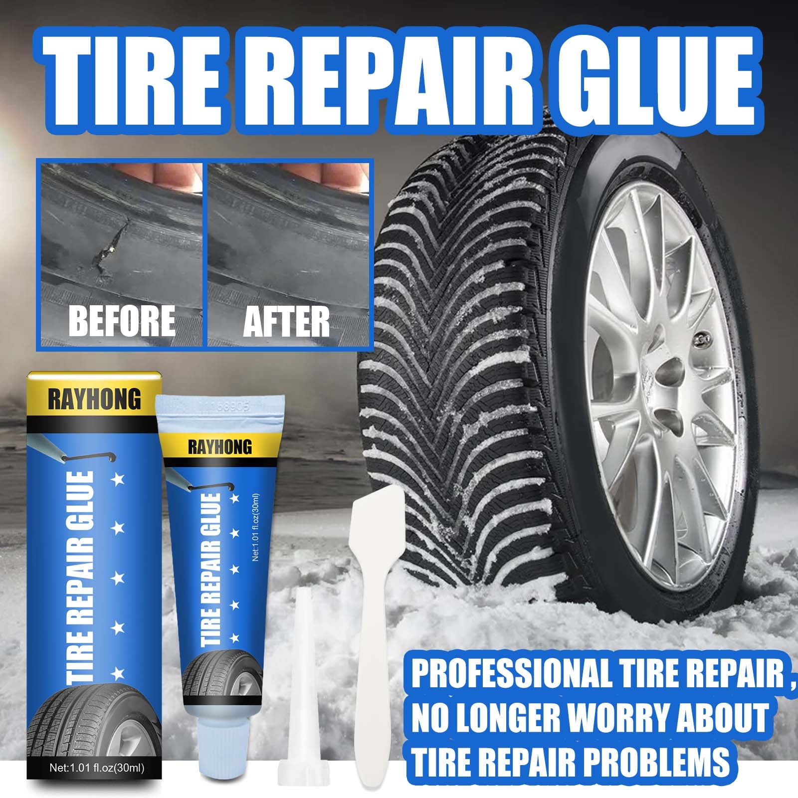 Thsue Special Glue For Tire Repair Crack Repair Car Crack Tire Repair Glue  30ml 