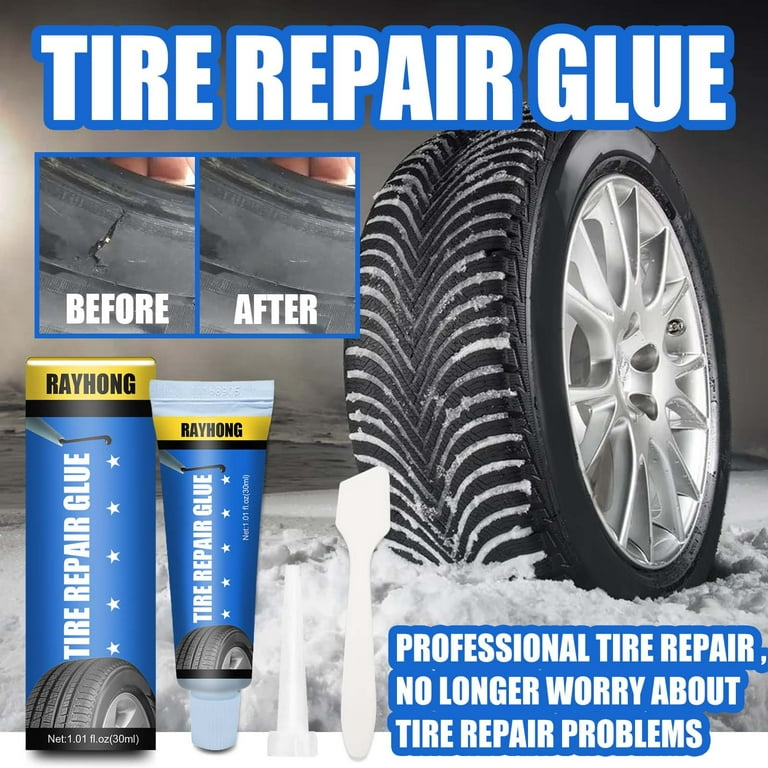 1pc Réparation de pneus Glue Car Tire Crack Repair Glue Pneu Entretien Pneu  Réparation Collage Colle