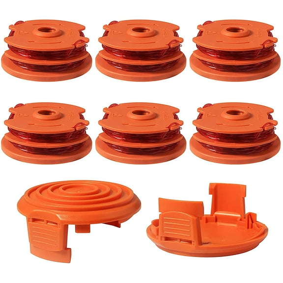 Thten Replacement Spools for Worx WA0007 WG116 WG119 String Trimmer 2 x 16ft 0.065 inches