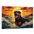 thumbnail image 1 of Thuan Beauceron Dog Art Print Canvas, Dog Canvas Wall Art Painting Decor, Dog Pop Art Home Decor Artwork For Bedroom Living Room Bathroom decor, 1 of 6
