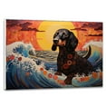 thumbnail image 1 of Thuan Dachshund Dog Art Print Canvas, Dog Canvas Wall Art Painting Decor, Dog Pop Art Home Decor Artwork For Bedroom Living Room Bathroom decor, 1 of 6