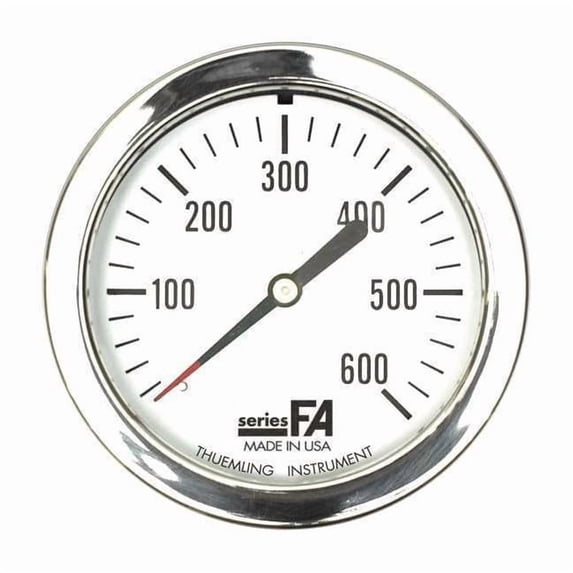 Thuemling Compound Gauge,0 to 600 psi,2-1/2" Dial FA-LFP-210-FG