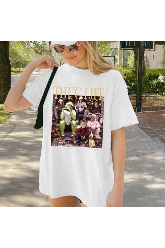 Thug Life Christmas Sweatshirt, Christmas Thug Life Shirt, Christmas Movie Characters Swea