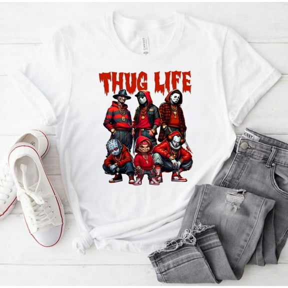 Thug Life Horror Movie Shirt, Movie Killer Shirt, Scary Halloween Shirt, Horror