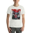 thumbnail image 1 of Thug Life Unisex t-shirt Graffiti  (Ash, 4XL), 1 of 6