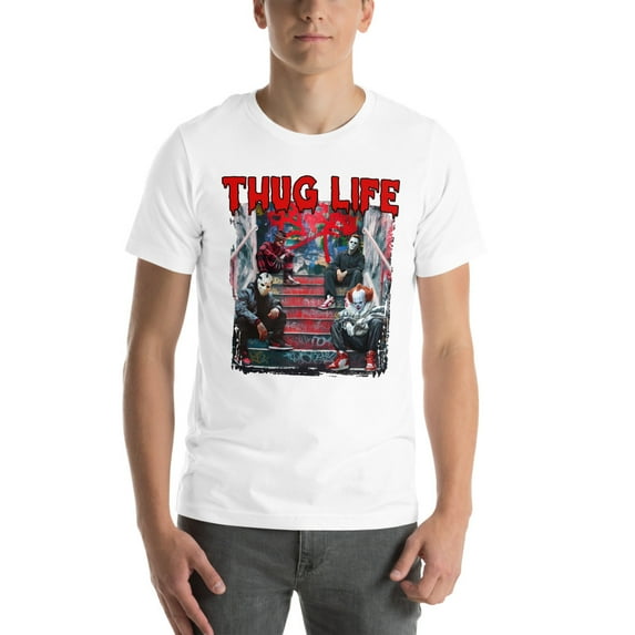 Thug Life Unisex t-shirt Graffiti (White, XS)