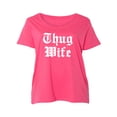 thumbnail image 1 of Thug Wife Womens Plus Size Scoopneck Tee, 1 of 1