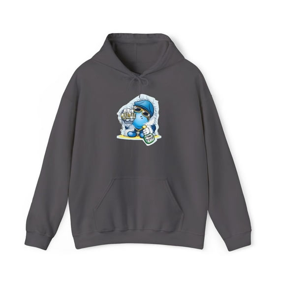 Thugsta Willy World Industries 2000s Skateboard Vintage Classic Hoodie Print - Charcoal / 3XL