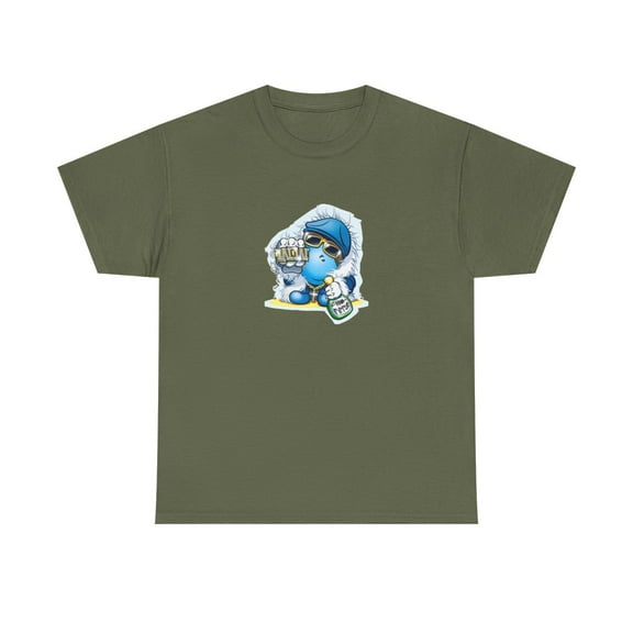 Thugsta Willy World Industries 2000s Skateboard Vintage Classic TShirt Print - Military Green / XL