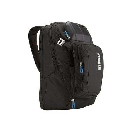 Thule - Crossover 32L Weatherproof Backpack for 17" Laptop with 10.1" Tablet Sleeve, Crushproof SafeZone, & Water Bottle Holder - Black