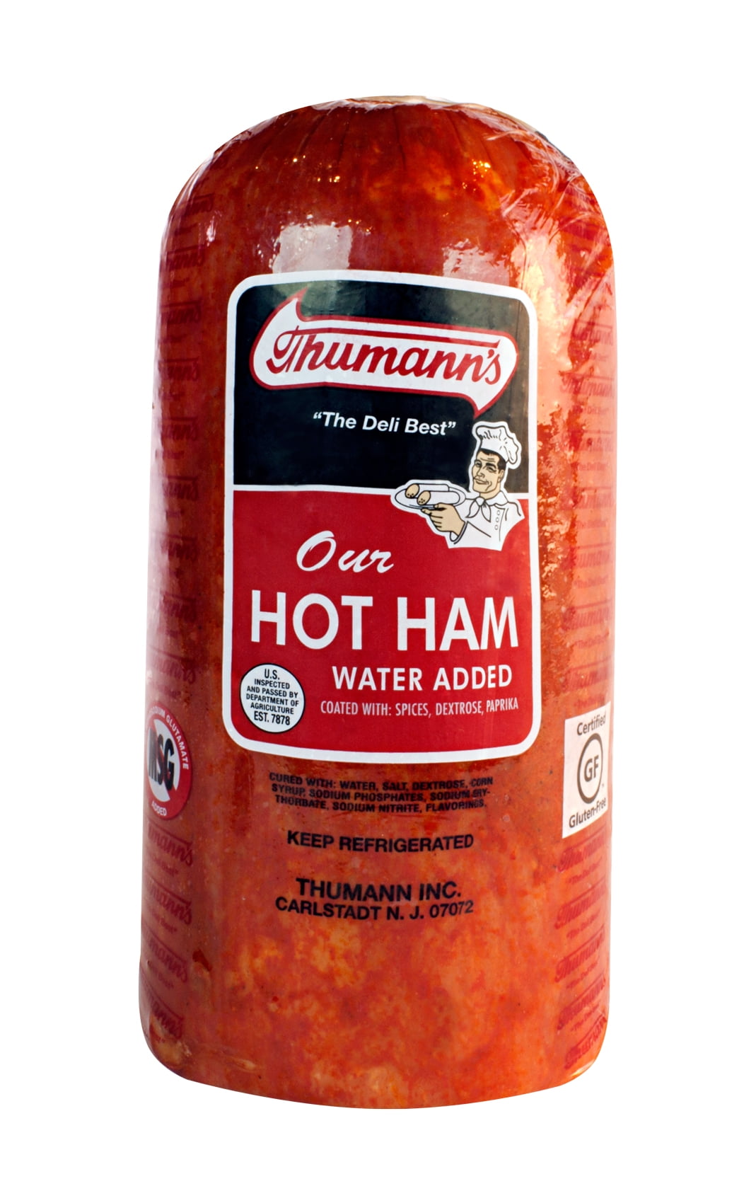 Thumann's Hot Ham (Pork) Cappy, DeliSliced, Plastic Bag, 2 oz. (56g