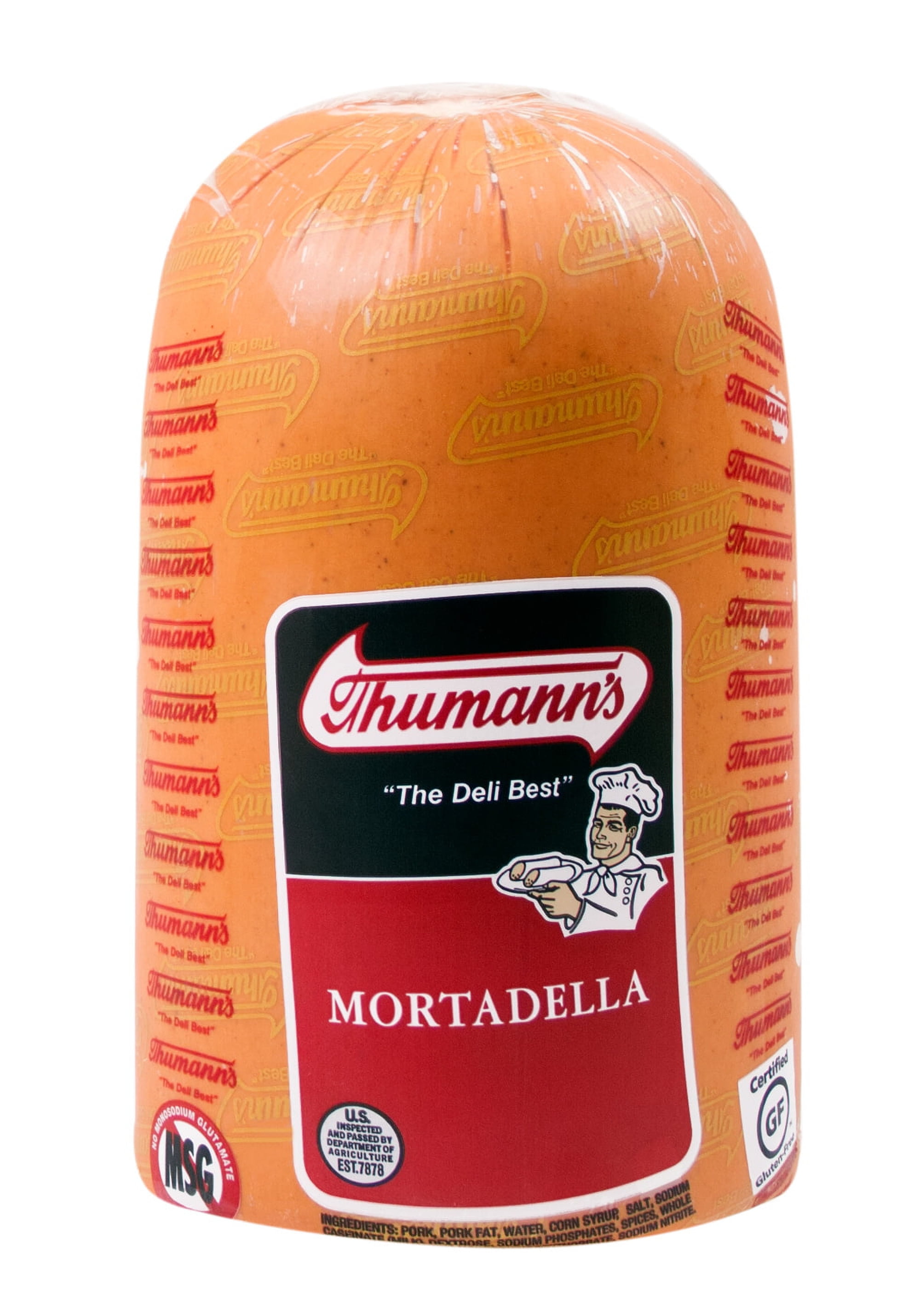 Thumann's Mortadella (Pork), DeliSliced, Plastic