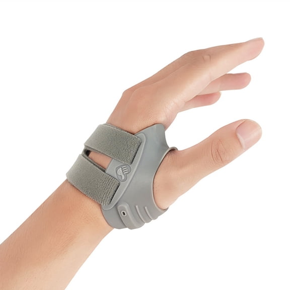 Thumb Brace for Left/ Right Hand 1 pc with Shape-memory Restriction Splint, Basal Thumb Arthritis Pain Relief and Support for Women and Men,  Gray- left hand S