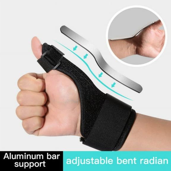 Thumb Brace Splint - Thumb Spica Support Splint for Pain Relief, Arthritis, Tendonitis, Sprains, Strains, Carpal Tunnel & Trigger Thumb - Breathable Immobilizer Wrist Strap - Left or Right Hand