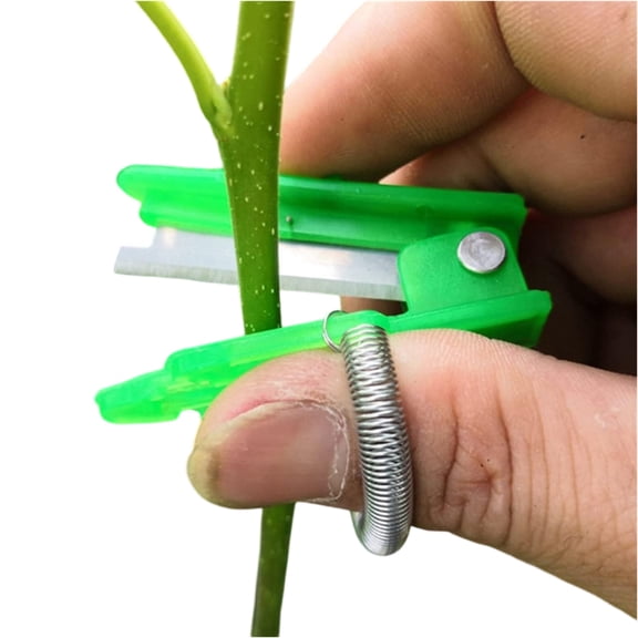 Thumb Cutter Gardening Tool for Plant Harvesting, Plant and Fruit Picking Shears for Easy Cutting Work, Portable Garden Tools for Vegetable Pruning and Collection