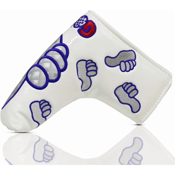Thumb Design PU Golf Putter Head Covers Headcover with Magnetic for Scotty Cameron Taylormade and Other All Brands Blade Headcovers