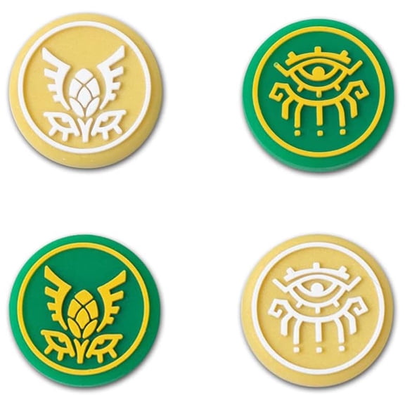 4 PCS Gamepad Thumb Grips Caps for Switch/Switch Lite/Switch OLED, Analog Stick Button Cover, Cute Joystick Caps for Joycons Controller-Yellow Green