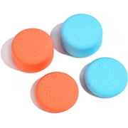 Thumb Grips Designed for Switch 2 2025, Soft Silicone Joycon Analog Controller Protective Anti-Slip Covers 4PCS Button Joy Con Joystick Caps, Ergonomic Design,Two Size - Blue&Red