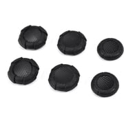 Thumb Grips Designed for Switch 2 2025, Soft Silicone Joycon Analog Controller Protective Anti-Slip Covers 6PCS Button Joy Con Joystick Caps, Ergonomic Design,Three Size- Black