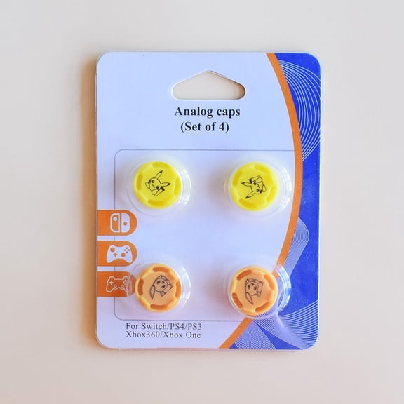 Thumb Grips for Nintendo Switch Joy-Con - Silicone Analog Stick Caps for Enhanced Grip & Protection