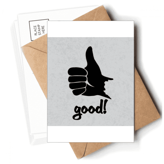 Thumb Outline Personalized Gesture Postcards Envelopes Blank Note Cards Mailing