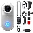 thumbnail image 1 of 2.7K Mini WiFi Action Camera, Thumb POV Portable Body Cam Wearable Video Recorder, IPX7 Waterproof Underwater Camcorder DV for Sport Travel Daily - White, 1 of 10