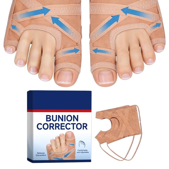 Thumb Pad Corrector, Breathable Adjustable Thumb and Little Toe Corrector, Comfortable Care Pad for Bunion Relief, Toe Straightener for Women Men
