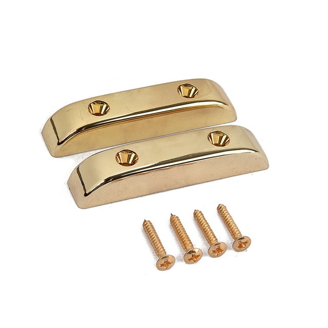 Thumb Rest Tug Cushion For Bass Guitar Finger Rest with Mounting Screws for Bass Guitar (Golden