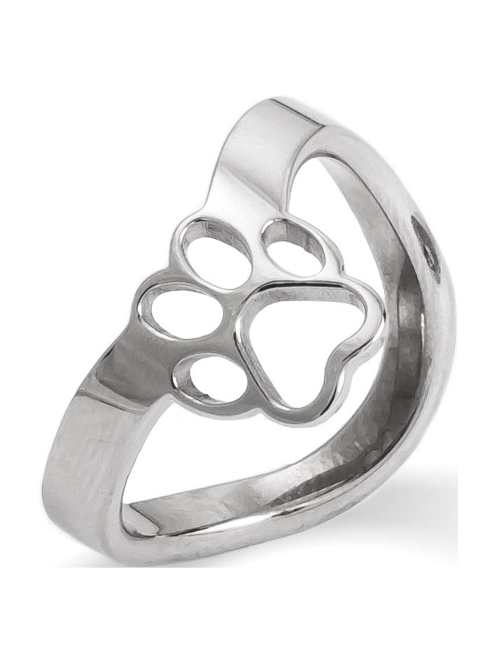 Diamond Paw Print Ring