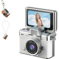 thumbnail image 1 of Thumb-Sized Flip Screen Mini Camera - Digital Retro Ccd High-Definition Portable Small Camera, Mini Digital Cameras Keychain Retro, for Travel Party Vlog, 1 of 6
