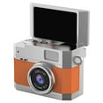 thumbnail image 1 of Thumb-Sized Flip Screen Mini Camera - Portable Small Camera for Students and Campuses, Mini Keychain Digital Camera for Travel Party, Orange, 1 of 9