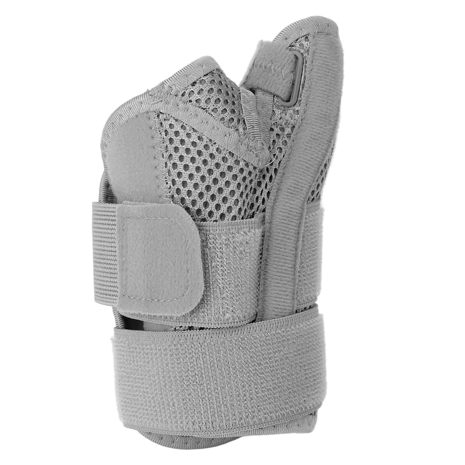 Thumb Brace With Splint For Palm & Wrist - Adjustable Support For Carpal Tunnel, Arthritis, Sprain (Left Hand)