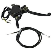 Thumb Throttle Accelerator Brake Lever with Cable for 50cc -250cc ATV Quad