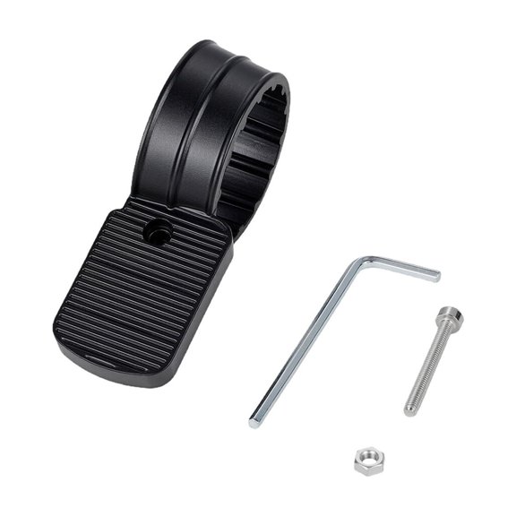 Repair Thumb Throttle Bracket for Motorcycle, Adjustable Clamp Set, Screw Nut Wrench Included, Black Mount Component, Modification Work
