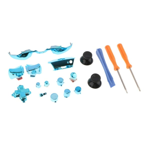 Thumb Thumbstick Covers Left Right Bumper D-pad Mod Screwdriver Button Parts for  Controller Accessory Blue