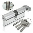 Thumb Turn Cylinder Door Lock Upvc Anti Pick 35/35 + 3 Keys Kit