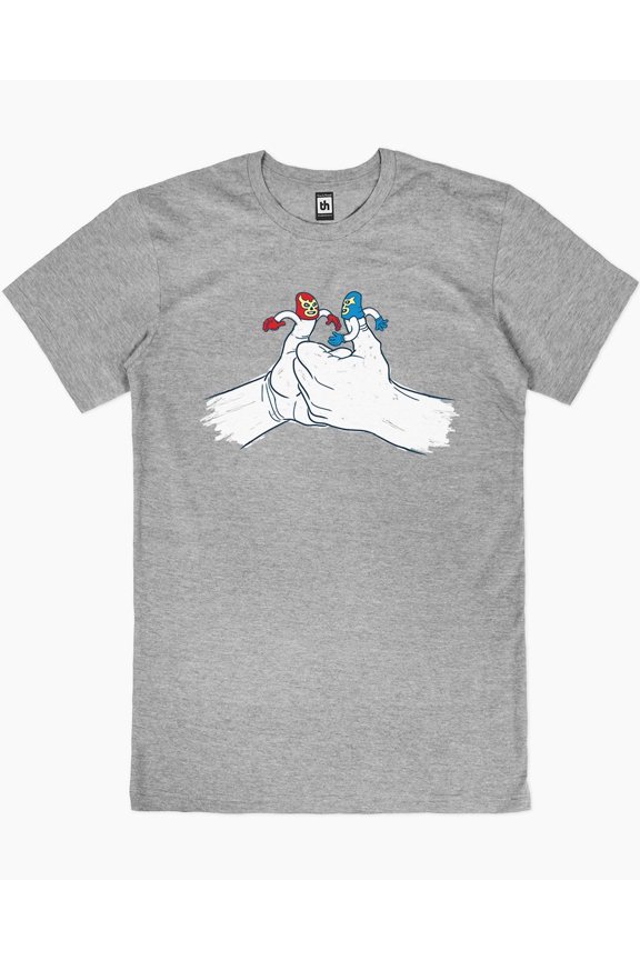 Thumb Wrestlers T-Shirt Australia Online colour_pale blue
