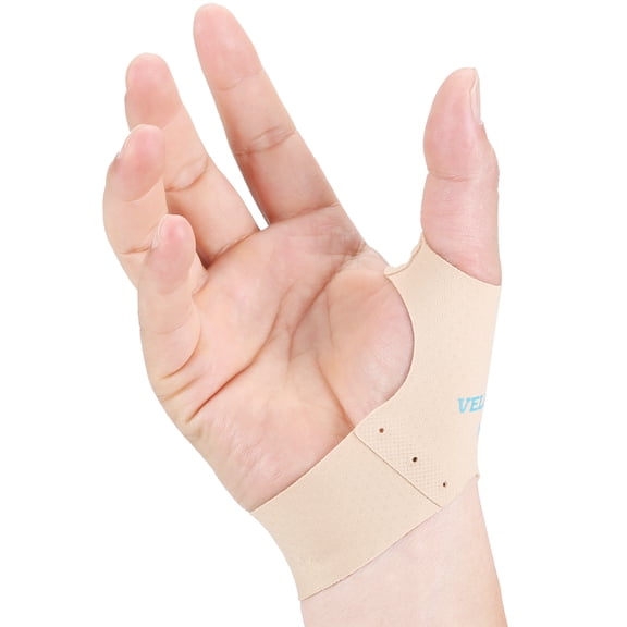 Thumb Wrist Brace Copper Compression Stabilizer Sleeve (2 PCS),Thumb Brace Layer Protector for Carpal Tunnel, Arthritis, Tendonitis, Fits Left or Right Hand(Small)