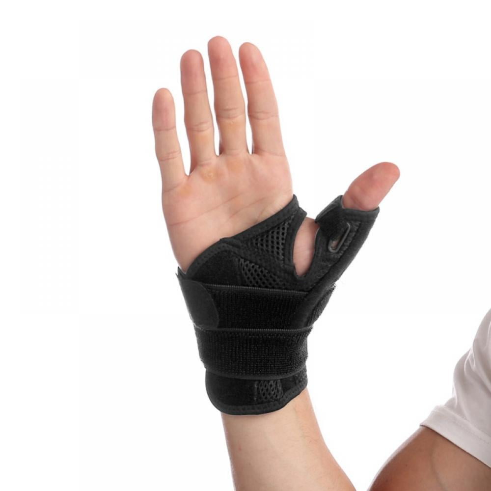 Thumb \u0026 Wrist Brace for Right or Left Hand Splint Brace for Carpal Tunnel, Tendonitis, \u0026 Arthritis in Hands or Fingers Compression Support for Women Men Stabilizer Relief for Bowling