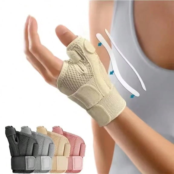 Thumb Wrist Brace with Stabilizer Support for Tendonitis Arthritis Injury Recovery Unisex 1pc