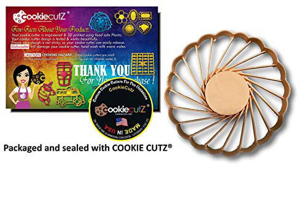 Thumbprint Shaped Cookie Cutters (Set of 5 Cutters, 2.5” each)- Fast  Shipping - Sharp Edges - Exceptional Quality 