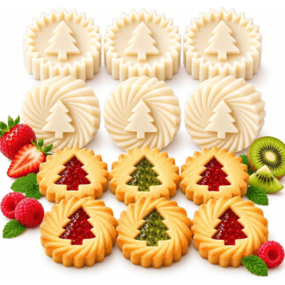 Thumbprint Cookie Press,Cookie Press for Thumbprint Cookies 2-in-1 ...