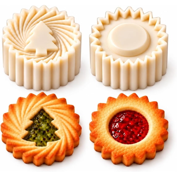 Thumbprint Cookie Press, Double Ended Pastry Mold | Decorative Cookie ...