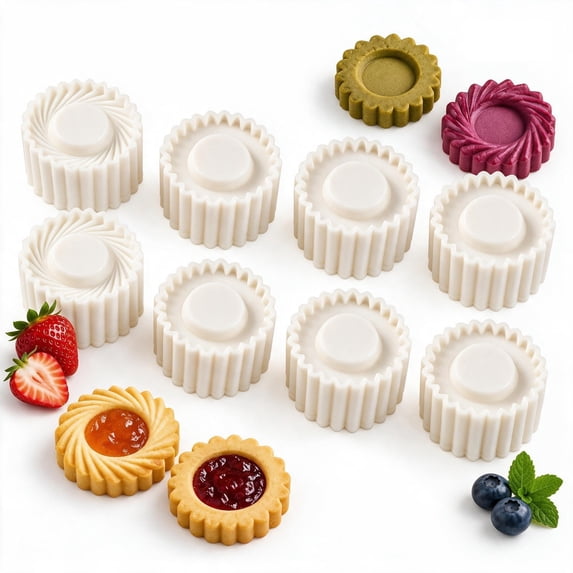 Thumbprint Cookie Press, Thumbprint Cookie Mold, Fluted Jam Cookie ...