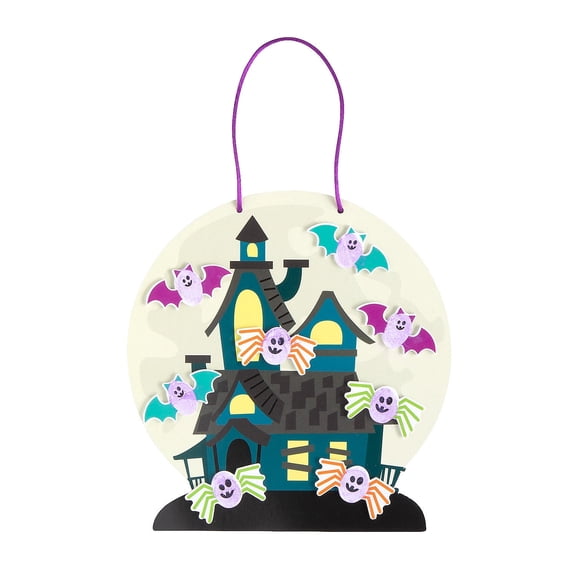 Thumbprint Haunted House Craft Kit, Makes 12, Craft Kits, Halloween, 12 Pieces