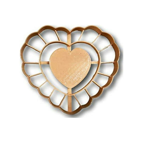 Thumbprint Heart Cookie Cutter (3.5")- Fast Shipping - Sharp Edges - Exceptional Quality