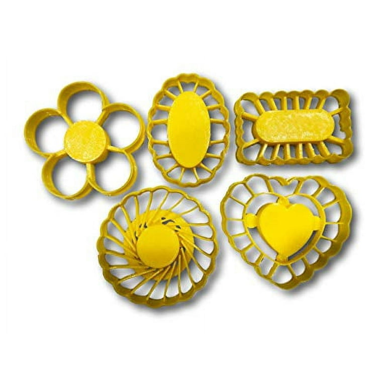 Thumbprint Shaped Cookie Cutters (Set of 5 Cutters, 2.5” each)- Fast  Shipping - Sharp Edges - Exceptional Quality 