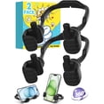 thumbnail image 1 of Thumbs Up Cell Phone Stand Holder Cradle for Desk Lazy Phone Stand 2 Pack Gift for Men Women, Black, 1 of 7
