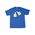 thumbnail image 1 of Thumbs Up Graphic T-shirt Blue, 2XL, 1 of 1